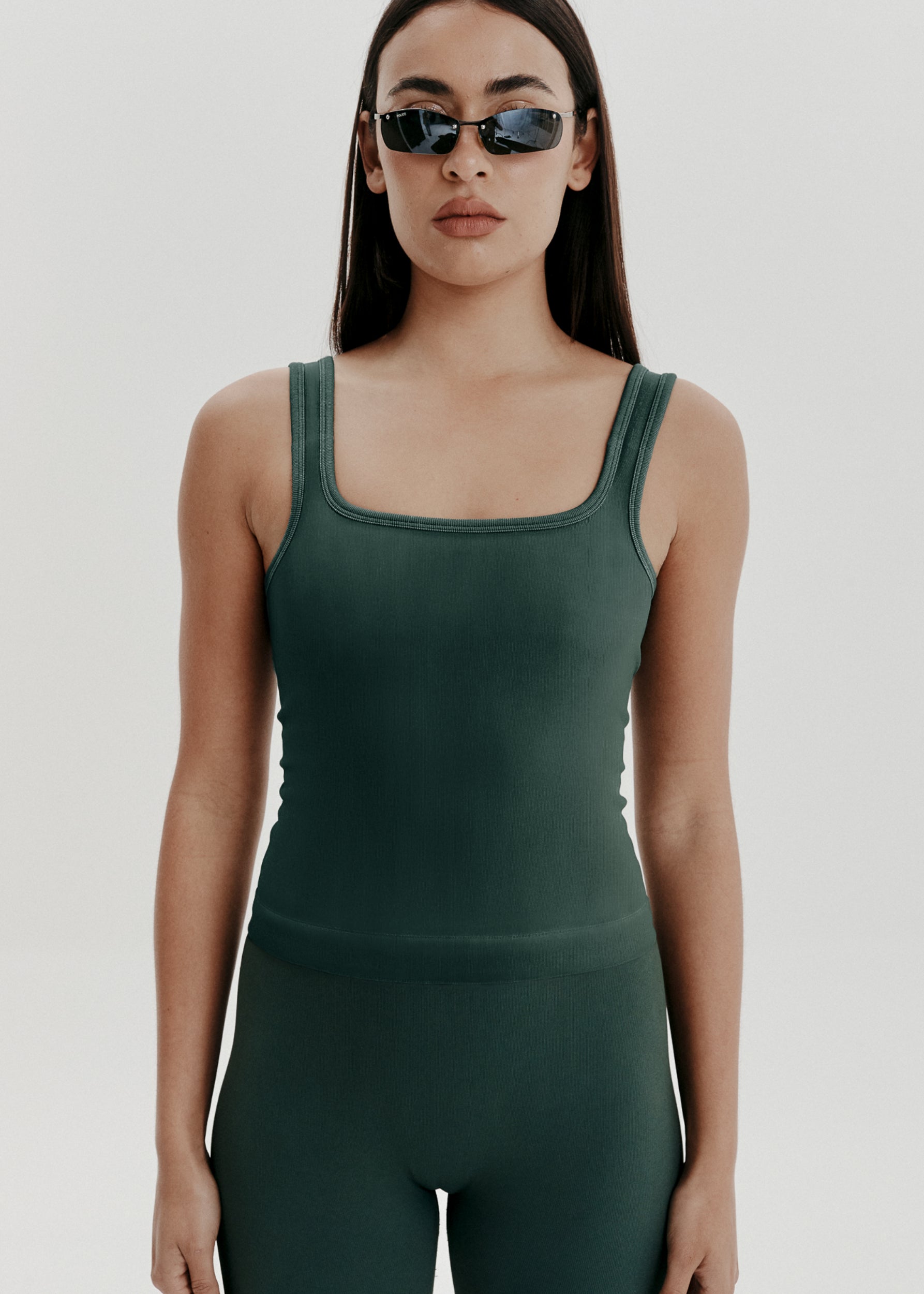 Seamless Tops - PK Scoop Neck Tank - Eucalyptus