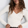 Layered Long Sleeve - White
