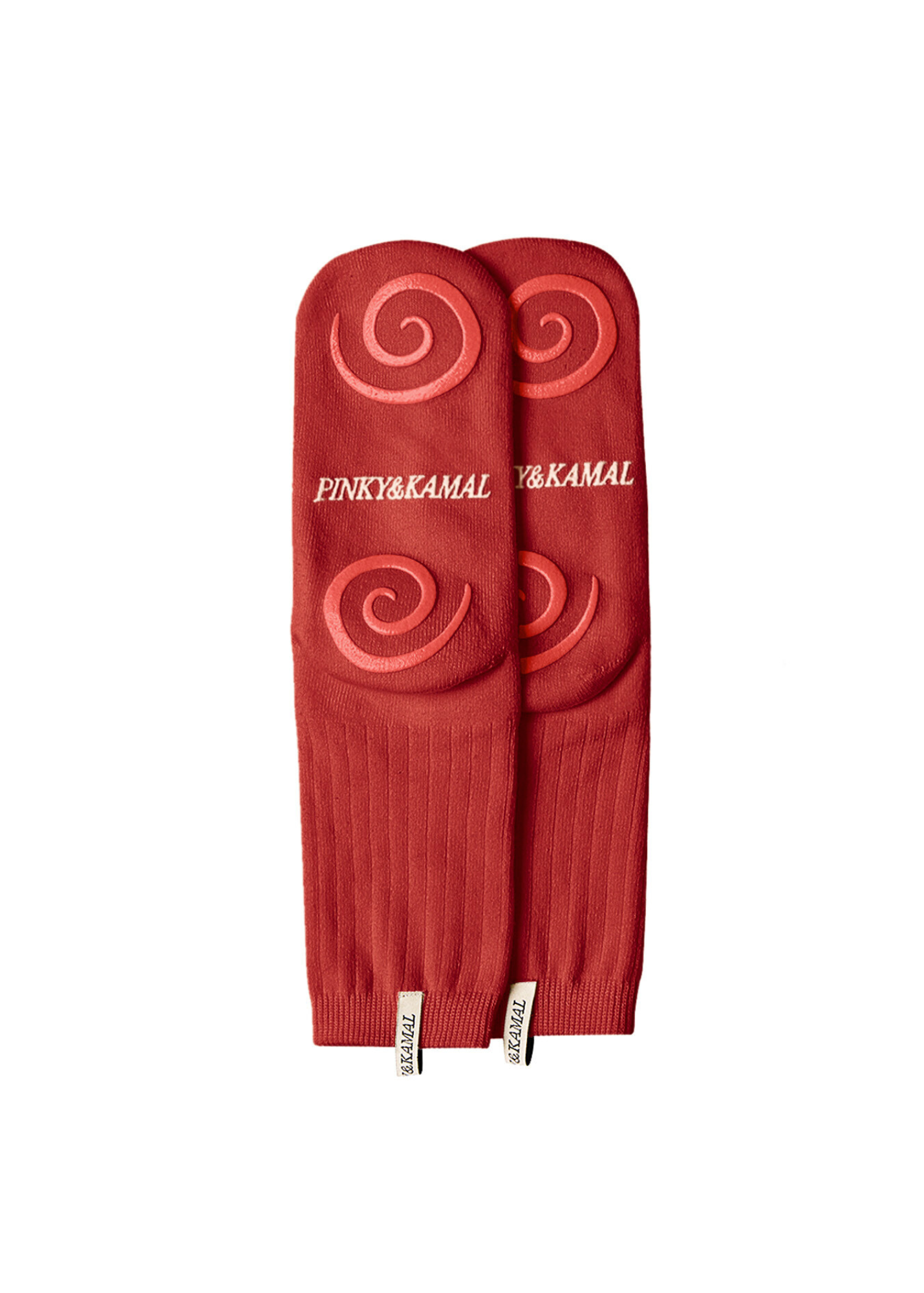 Pilates Spiral Grip Sock - Red