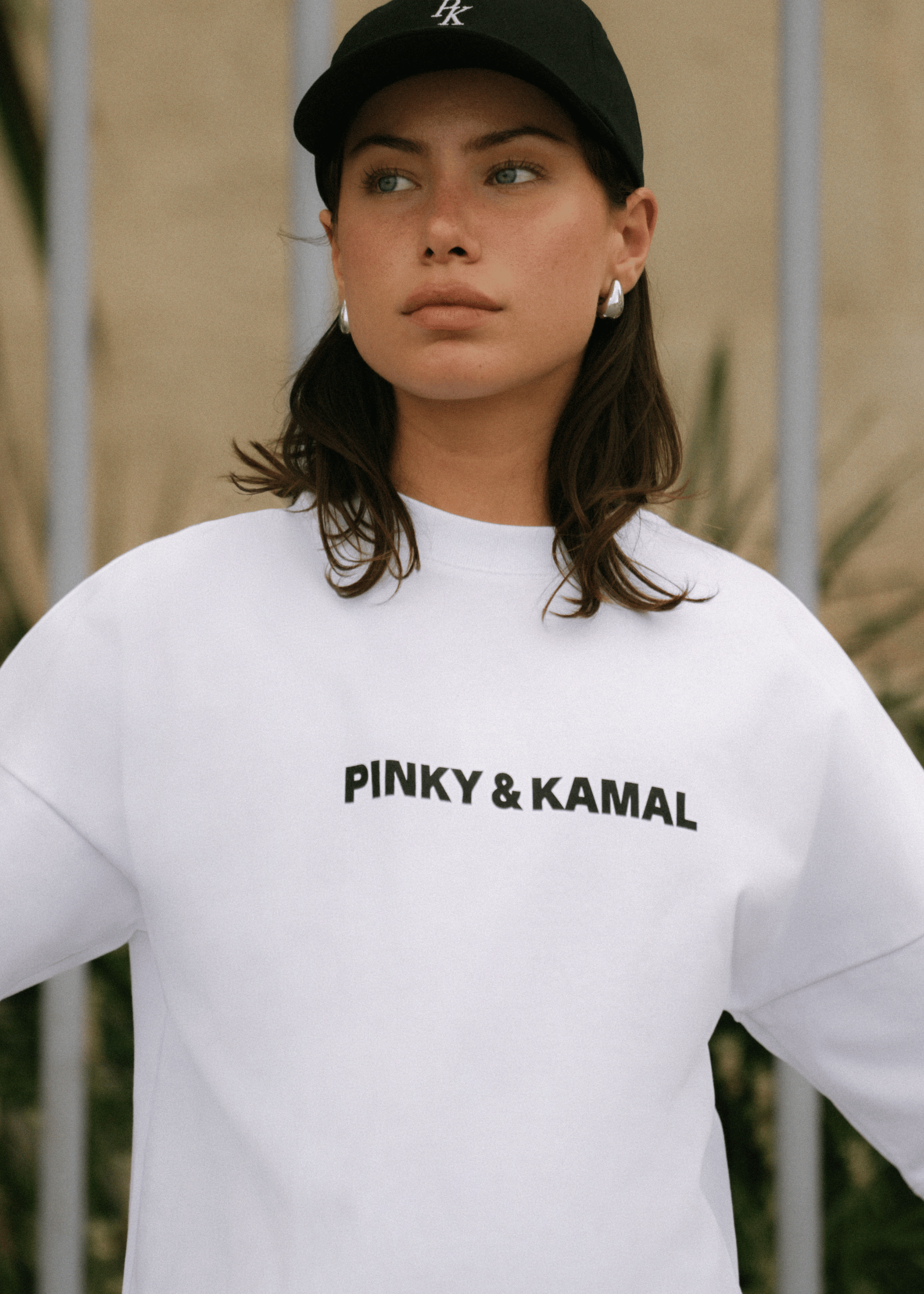 Pinky & Kamal T-Shirt- White/Black