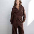 Barrel Fleece Trackpant - Dark Chocolate