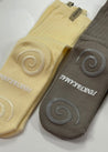 Accessories - Pilates Spiral Grip Sock - Lemon Cream