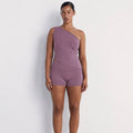 Fold Over Mini Short 3"- Mauve