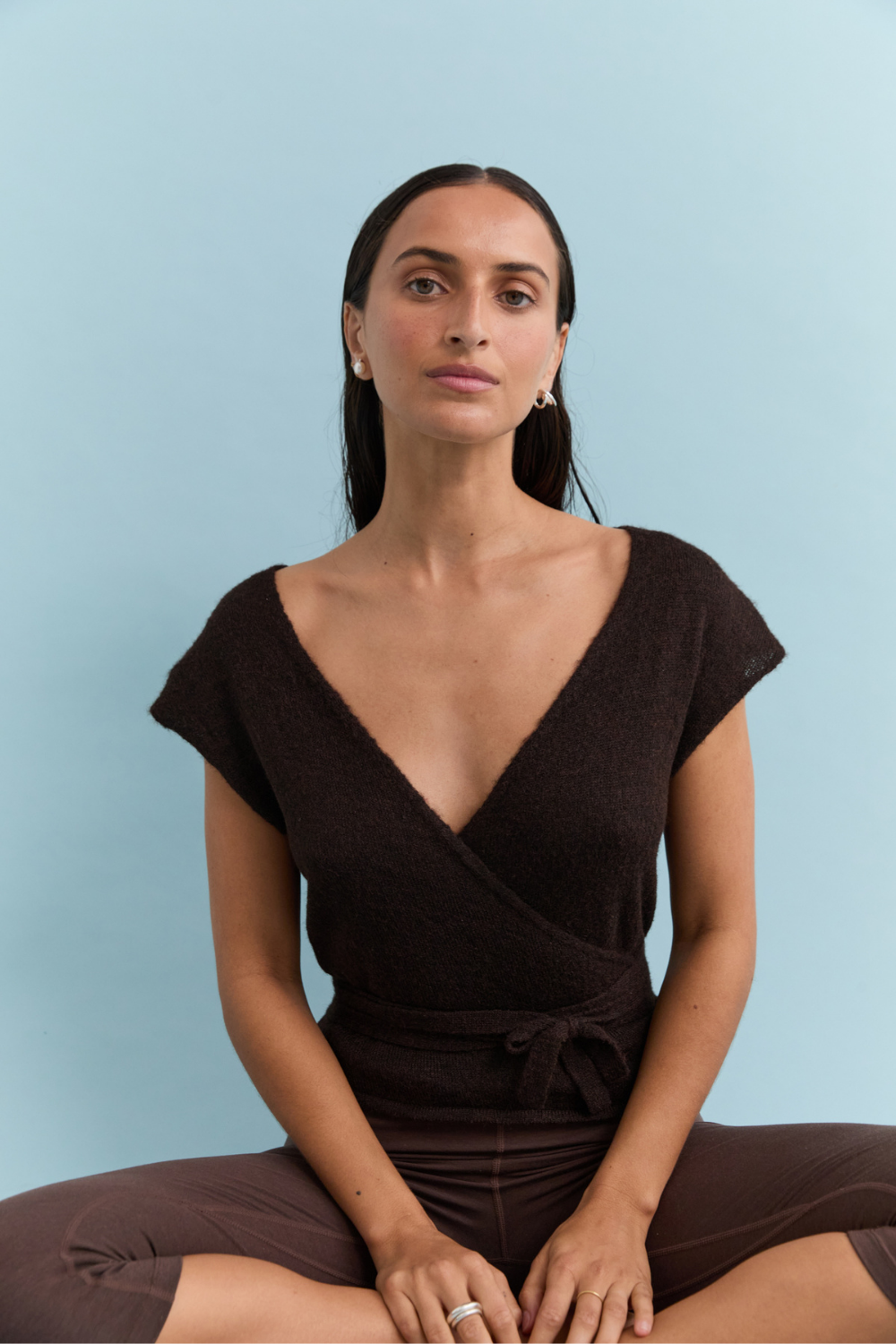 Wrap Vest - Dark Brown