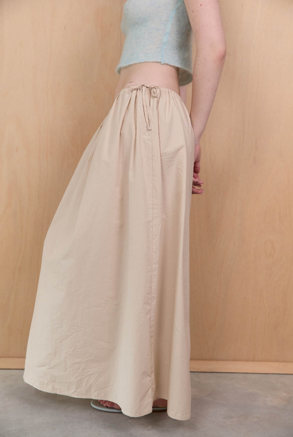 Side Tie Skirt - Birch