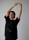 T-Shirts - Disconnect To Reconnect  Full Circle T-Shirt- Onyx Black