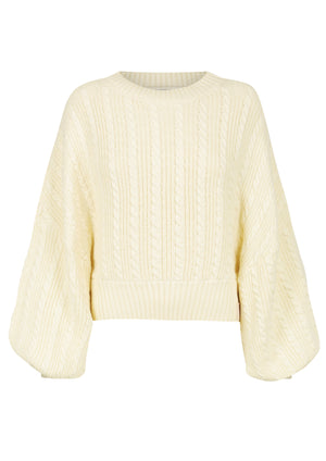 
                  
                    Load image into Gallery viewer, Knitted Sweaters - Cable Knit Sweater - Organic Cotton
                  
                