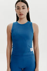 Seamless Tops - Mega Wave Tank - Sapphire