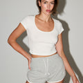 Mini Jogger Short - Grey Marle