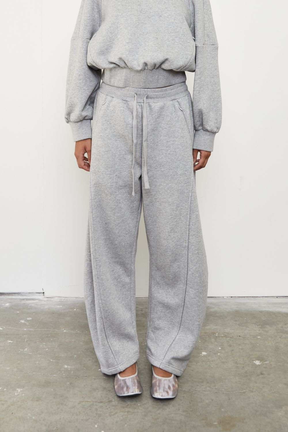 Barrel Fleece Trackpant - Grey Marle