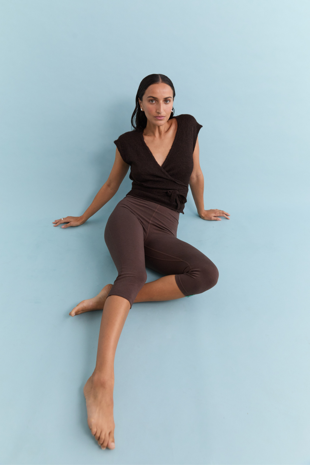 Wrap Vest - Dark Brown