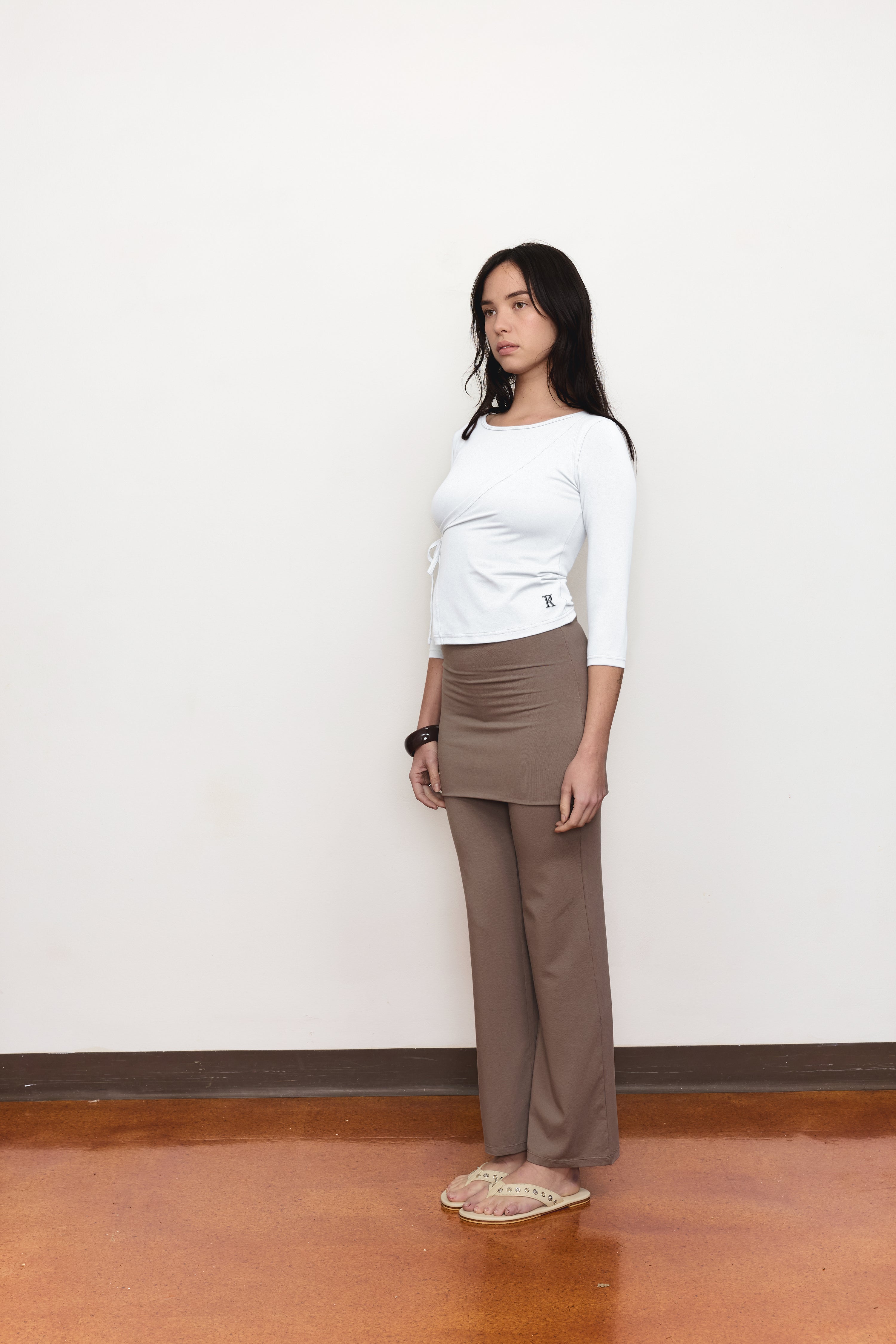 Hira Wrap Top - White