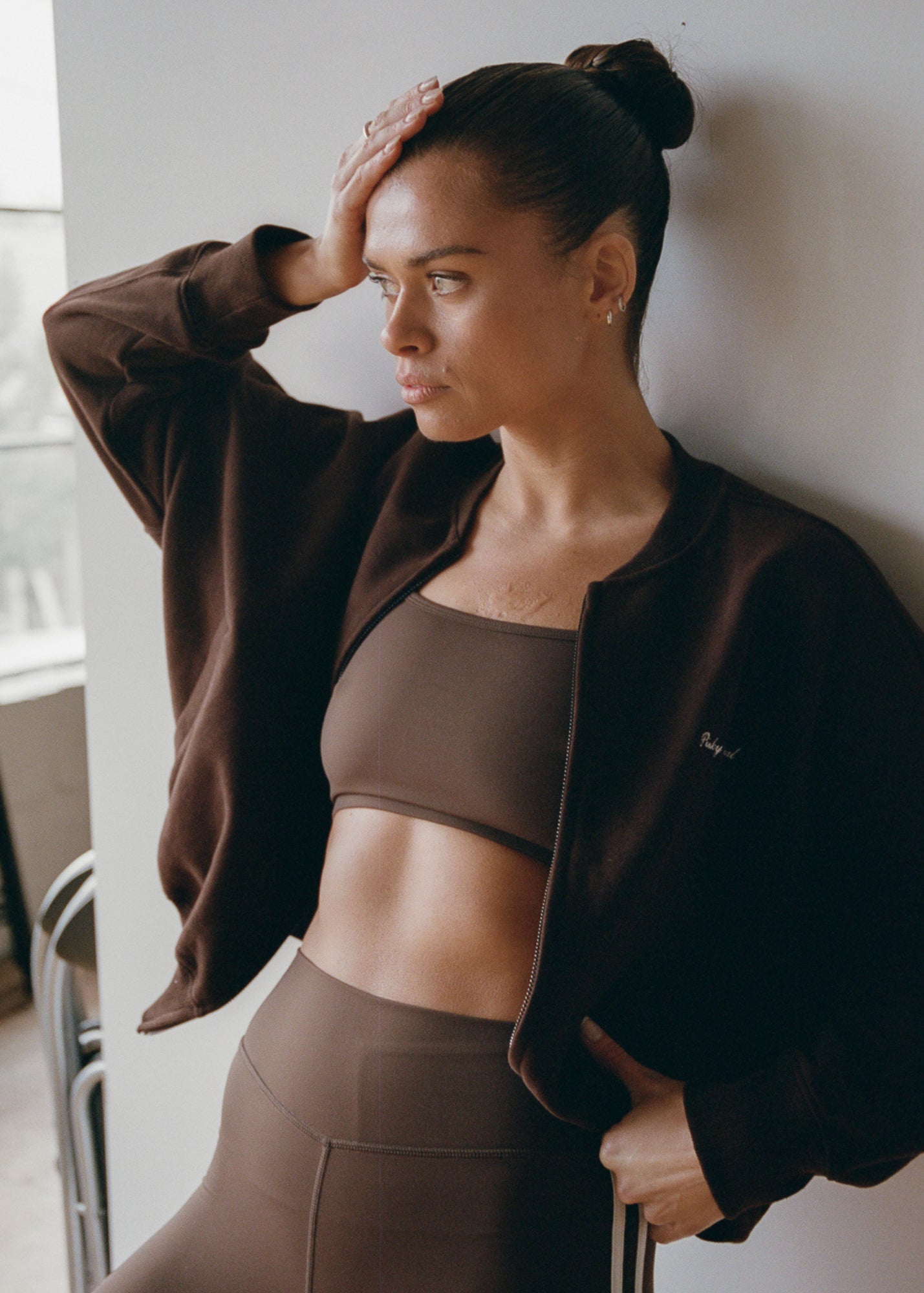 Bomber Jacket - Chocolate Brown