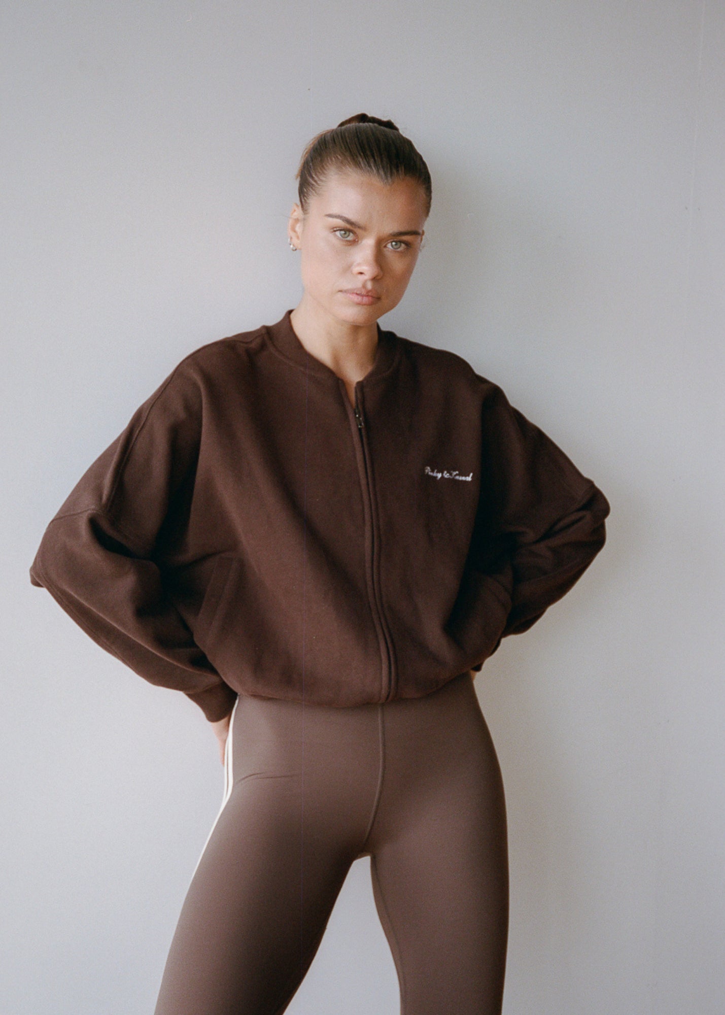 Bomber Jacket - Chocolate Brown