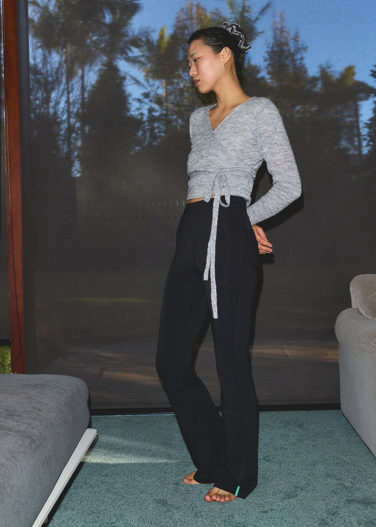 Bootleg Flare Pant - Black