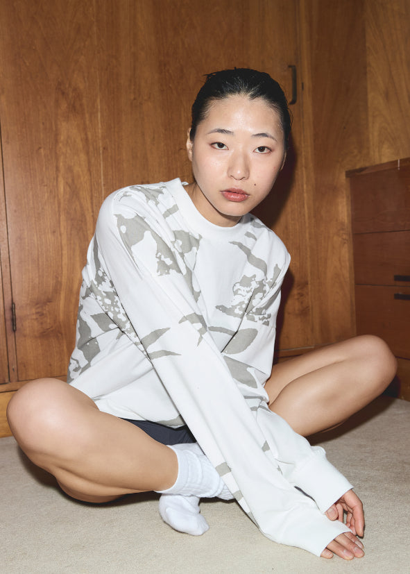 Banksia Long Sleeve Shirt - Off White/Grey