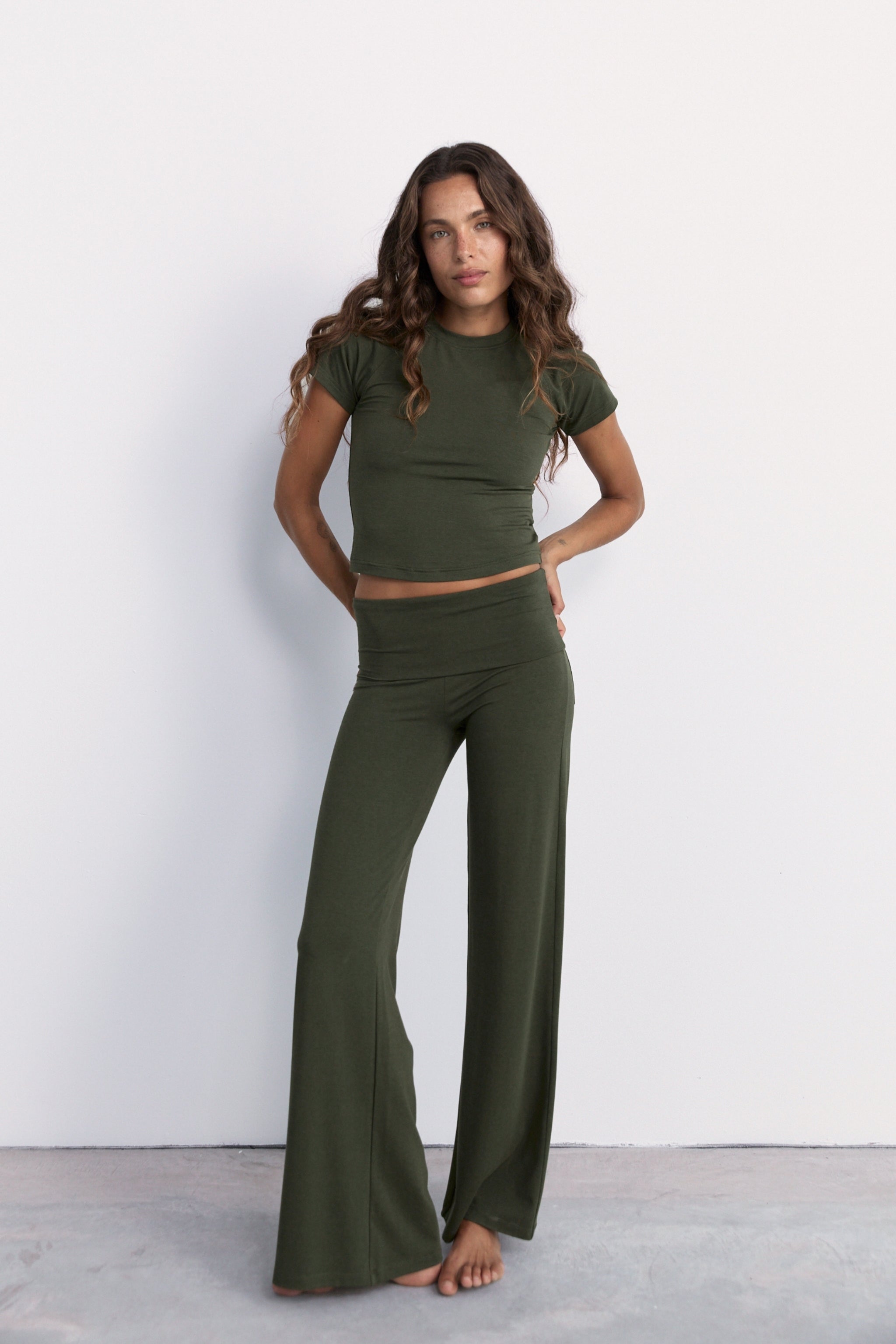 Full Length Yin Flare - Khaki