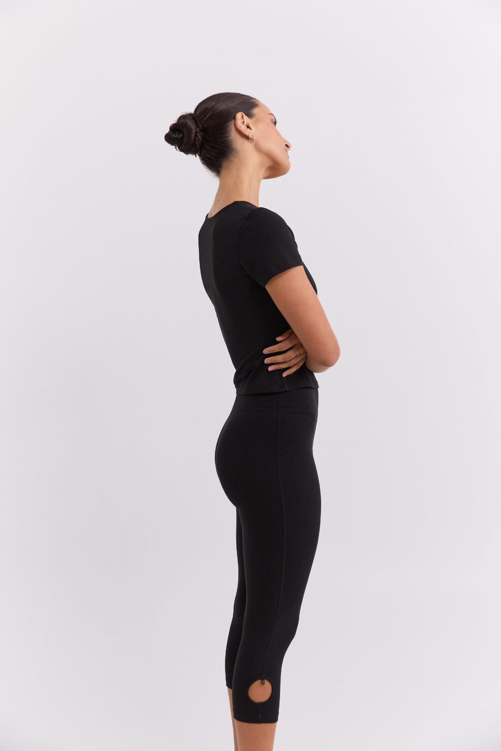 Beaded Capri - Black