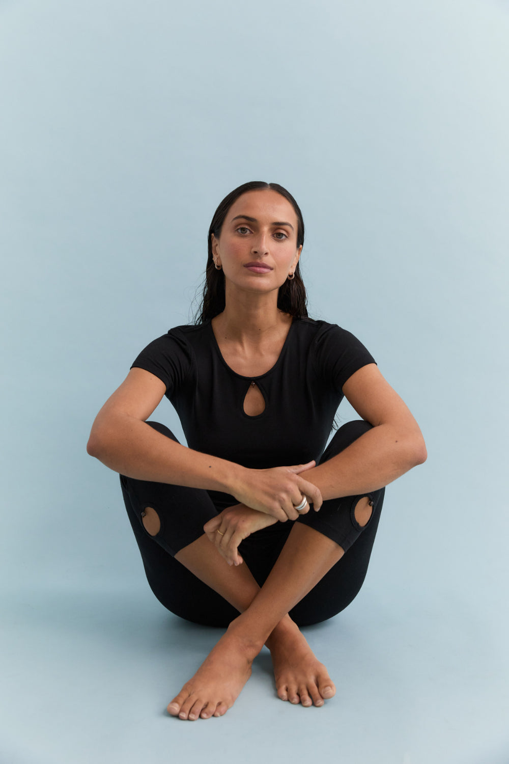 Beaded T-Shirt - Black