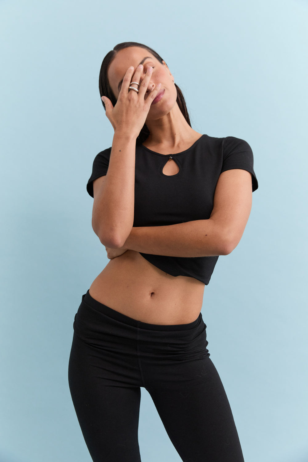 Beaded T-Shirt - Black