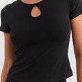 Beaded Tee - Black