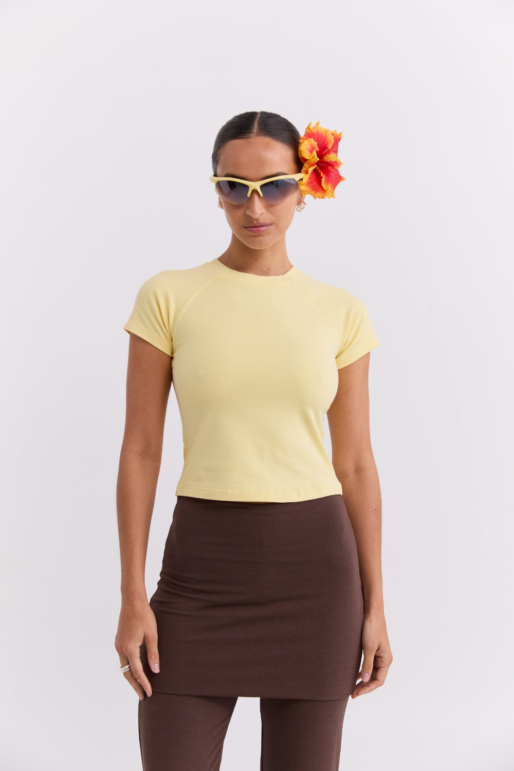 Cropped Baby T-shirt - Butter