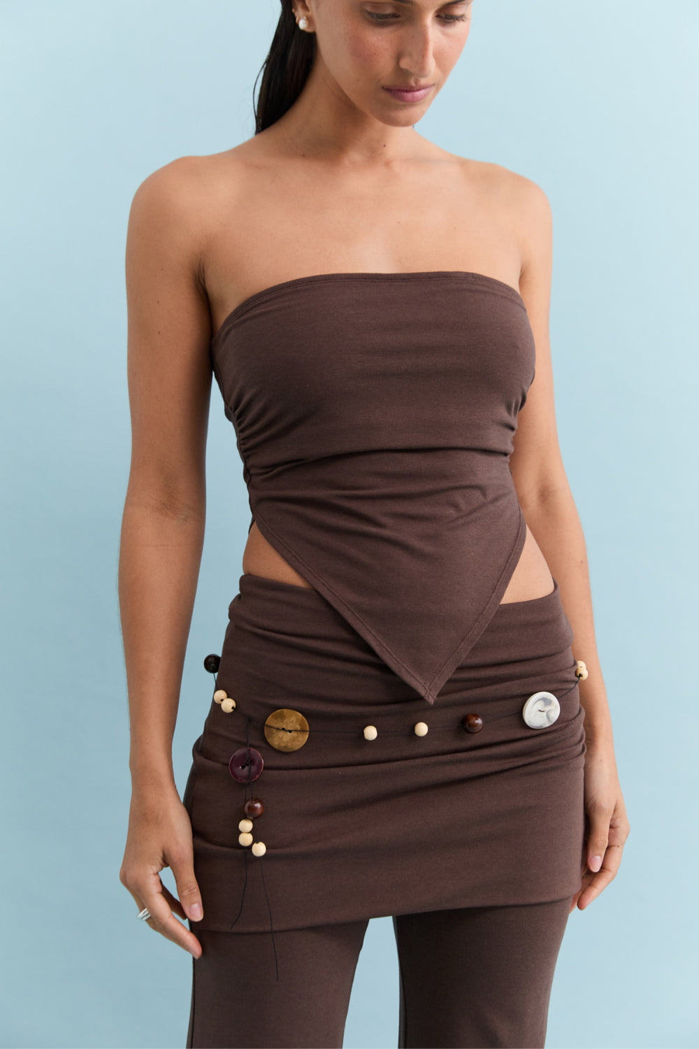 Bandana Top - Dark Brown