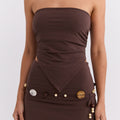 Bandana Top - Dark Brown