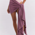 Eyelet Wrap Skirt - Mauve