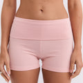 Fold Over Mini Short - Powder Pink