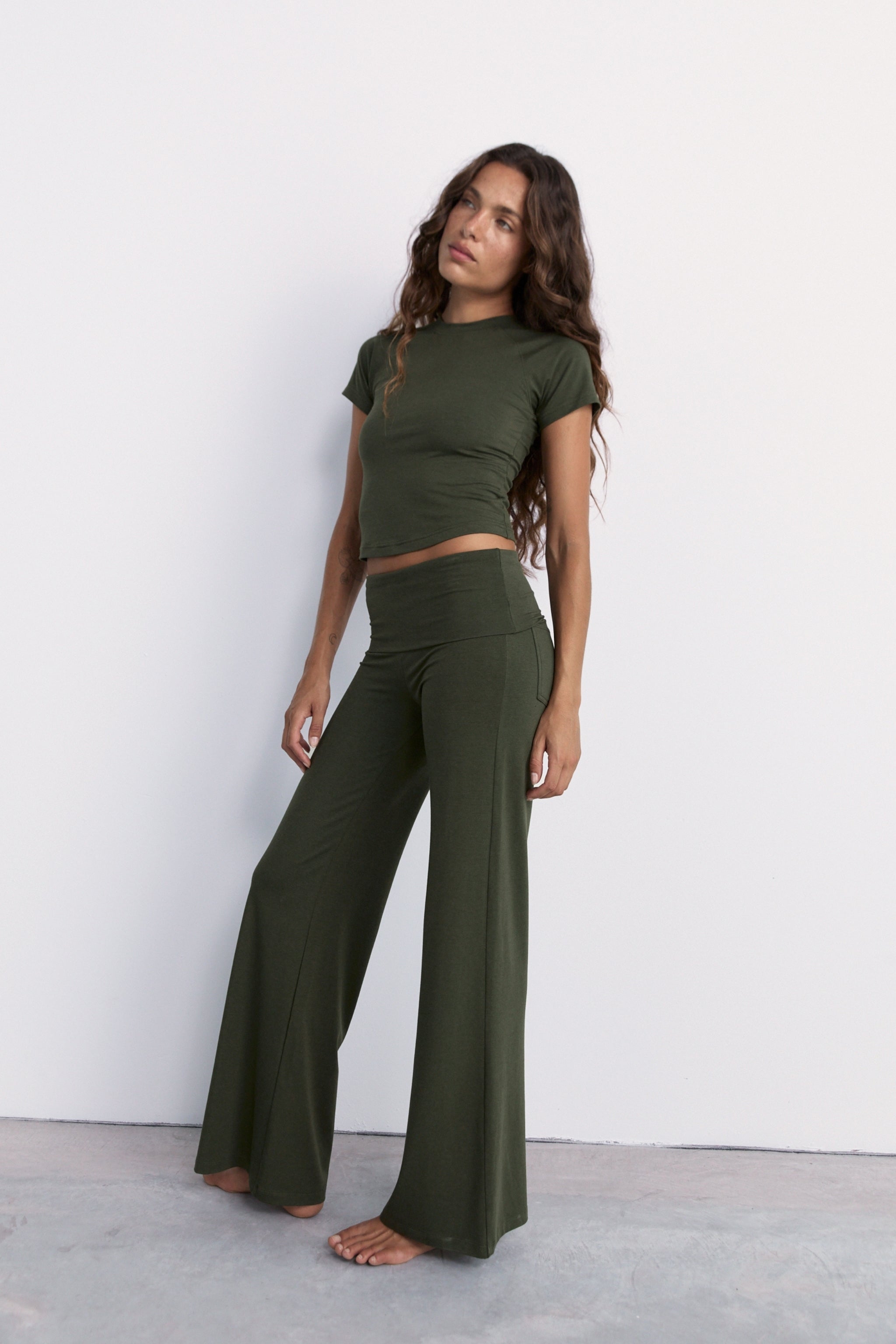 Full Length Yin Flare - Khaki