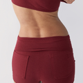 Fold Over Mini Short - Cherry