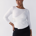Hira Wrap Top - White
