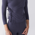 Hira Wrap Top - Slate
