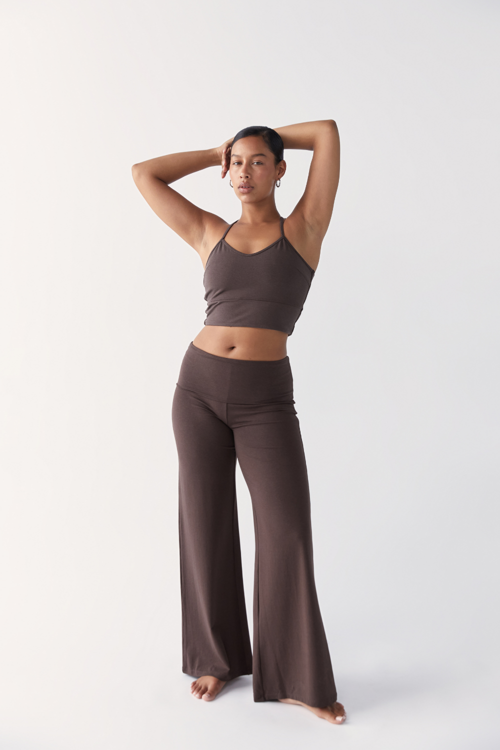 Full Length Yin Flare - Dark Brown -Organic Cotton/Bamboo