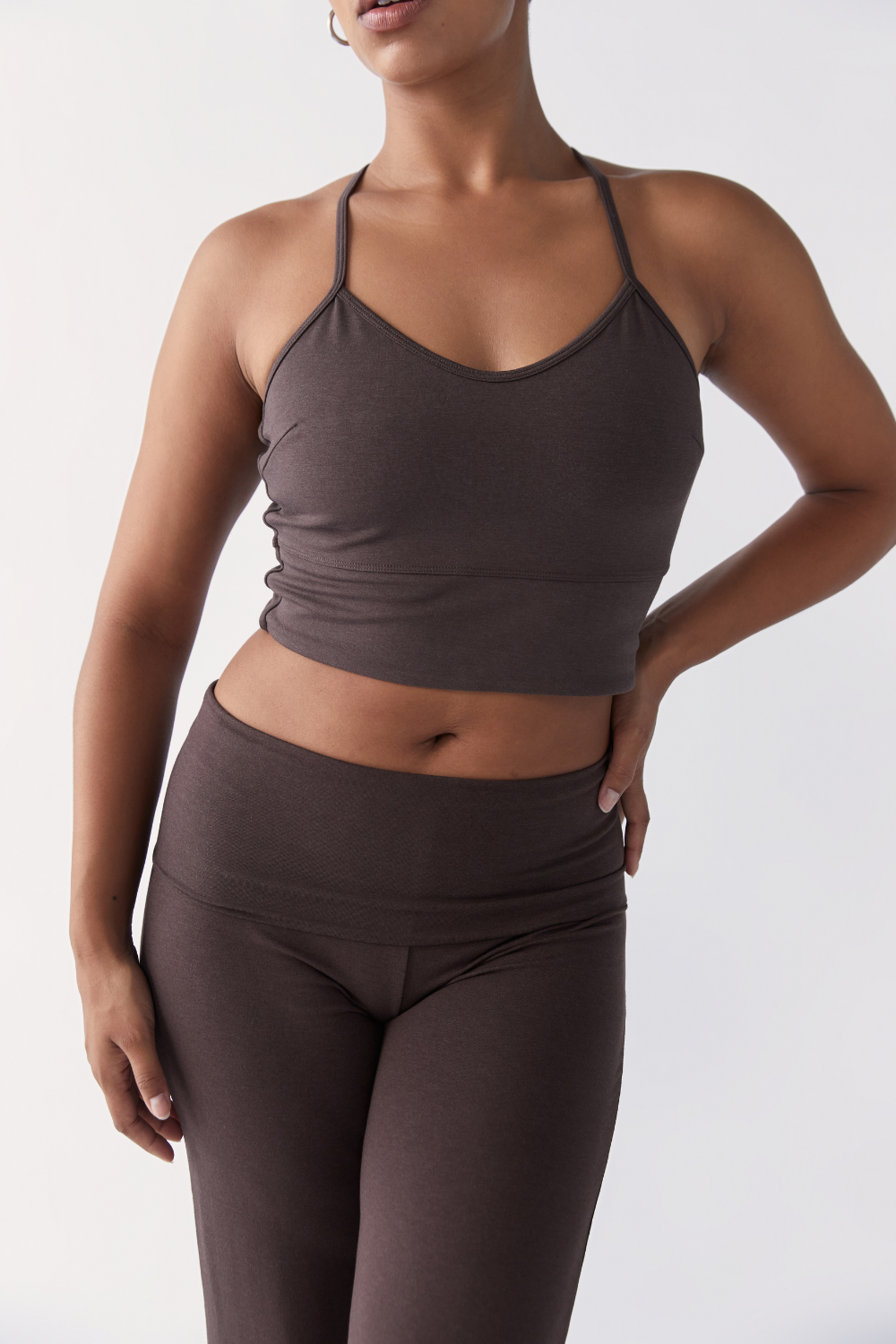 Flow Crop - Dark Brown - Organic Cotton/Bamboo