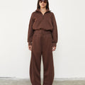 Barrel Fleece Trackpant - Dark Chocolate