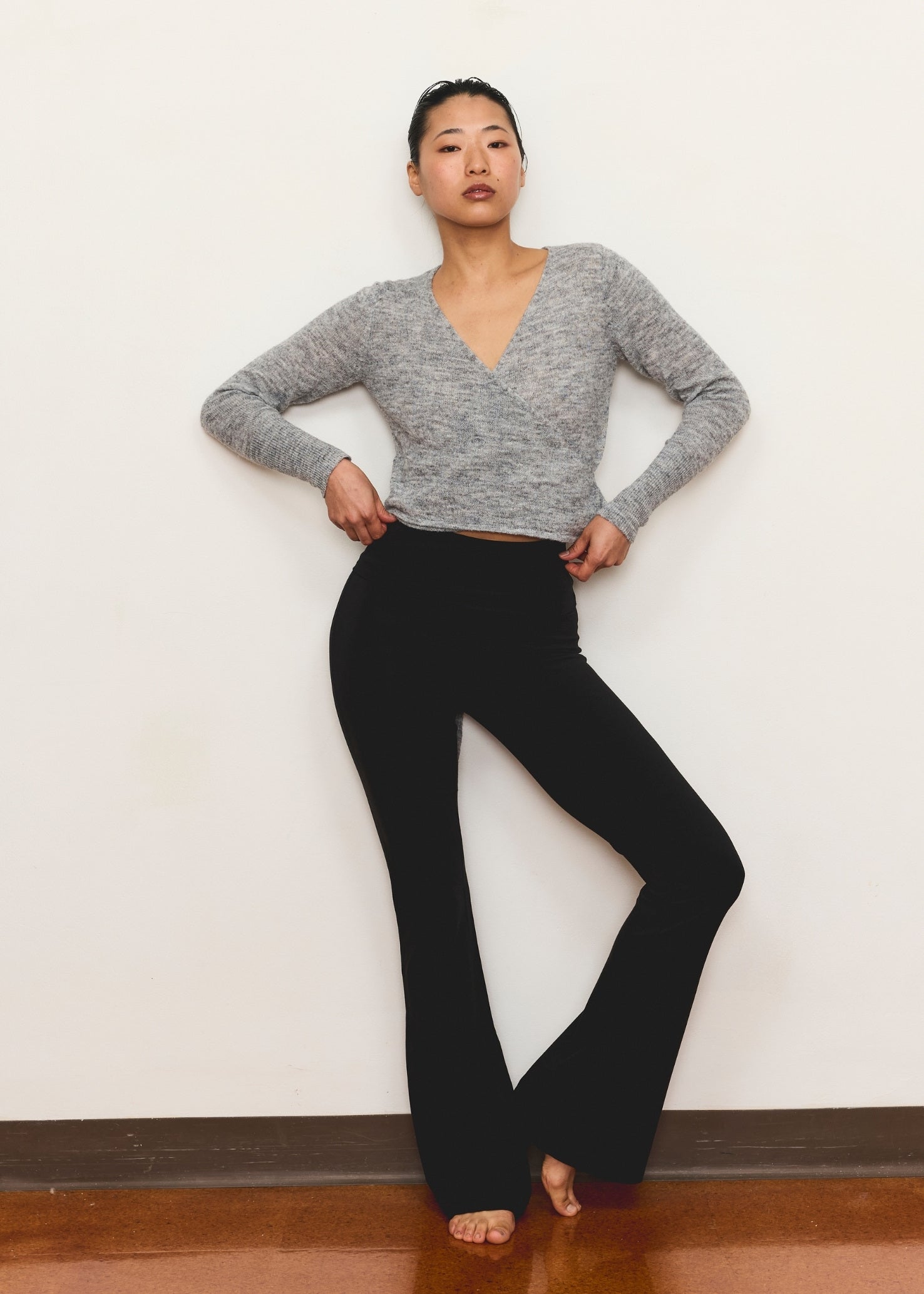 Bootleg Flare Pant - Black