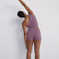 Fold Over Mini Short - Mauve