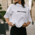 Pinky & Kamal T-Shirt- White/Black