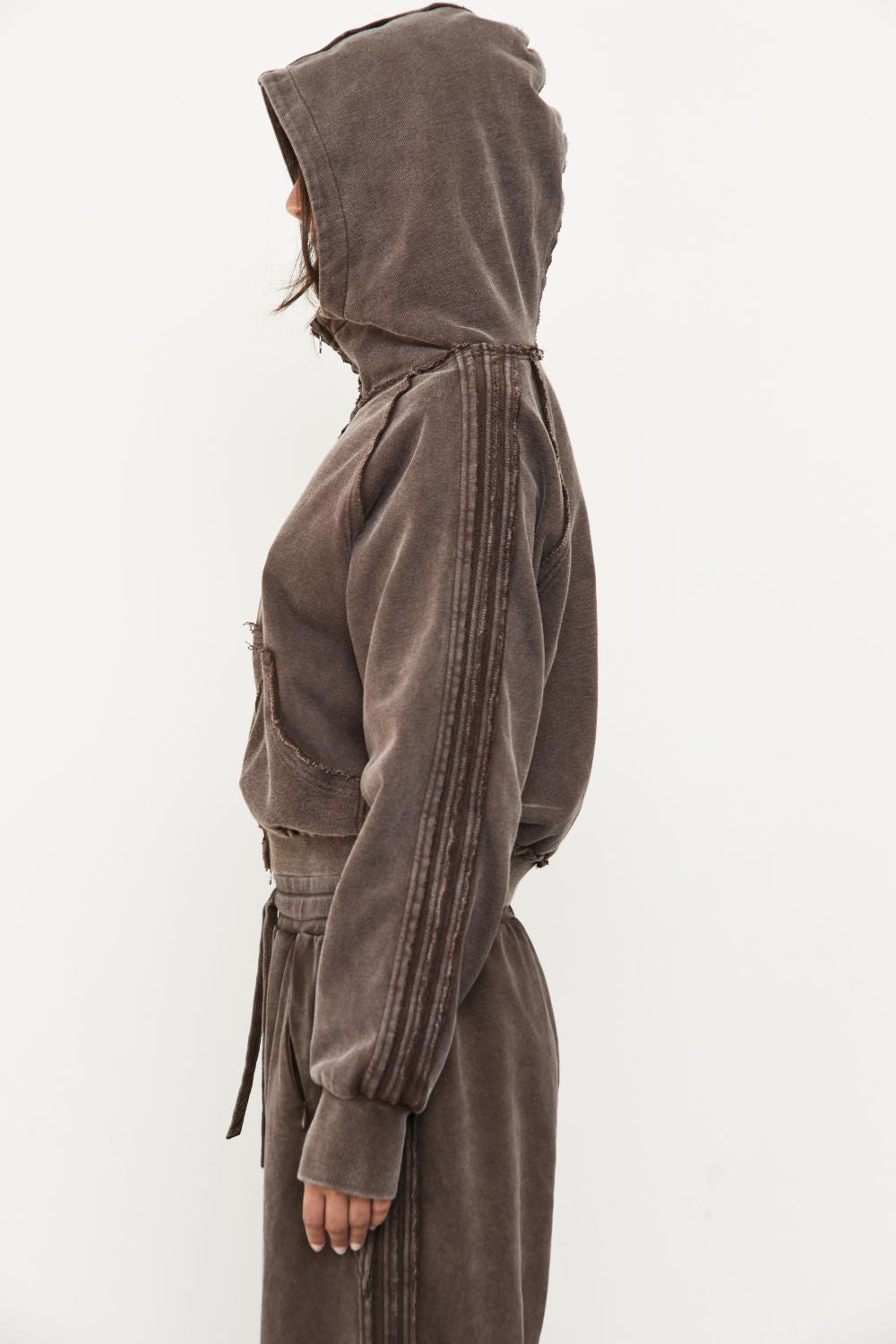 Zip Up Hoodie - Soil Acid Wash