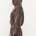 Zip Up Hoodie - Soil Acid Wash