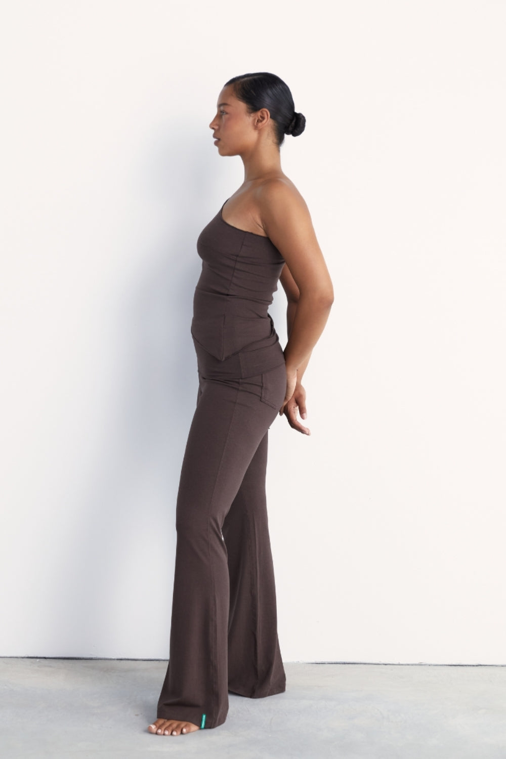 Bootleg Flare Pant - Dark Brown