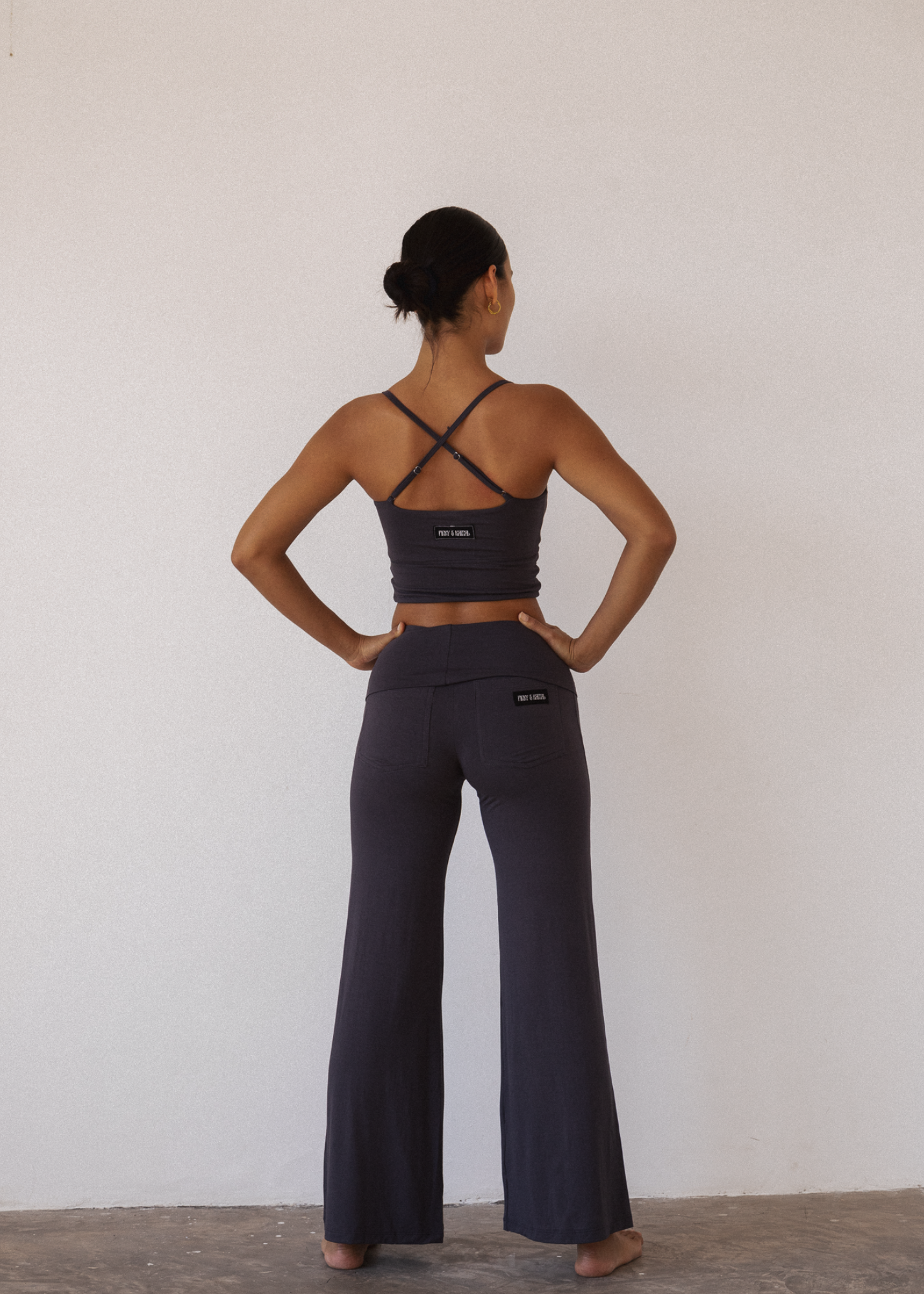 Full Length Yin Flare - Slate - Viscose/Spandex