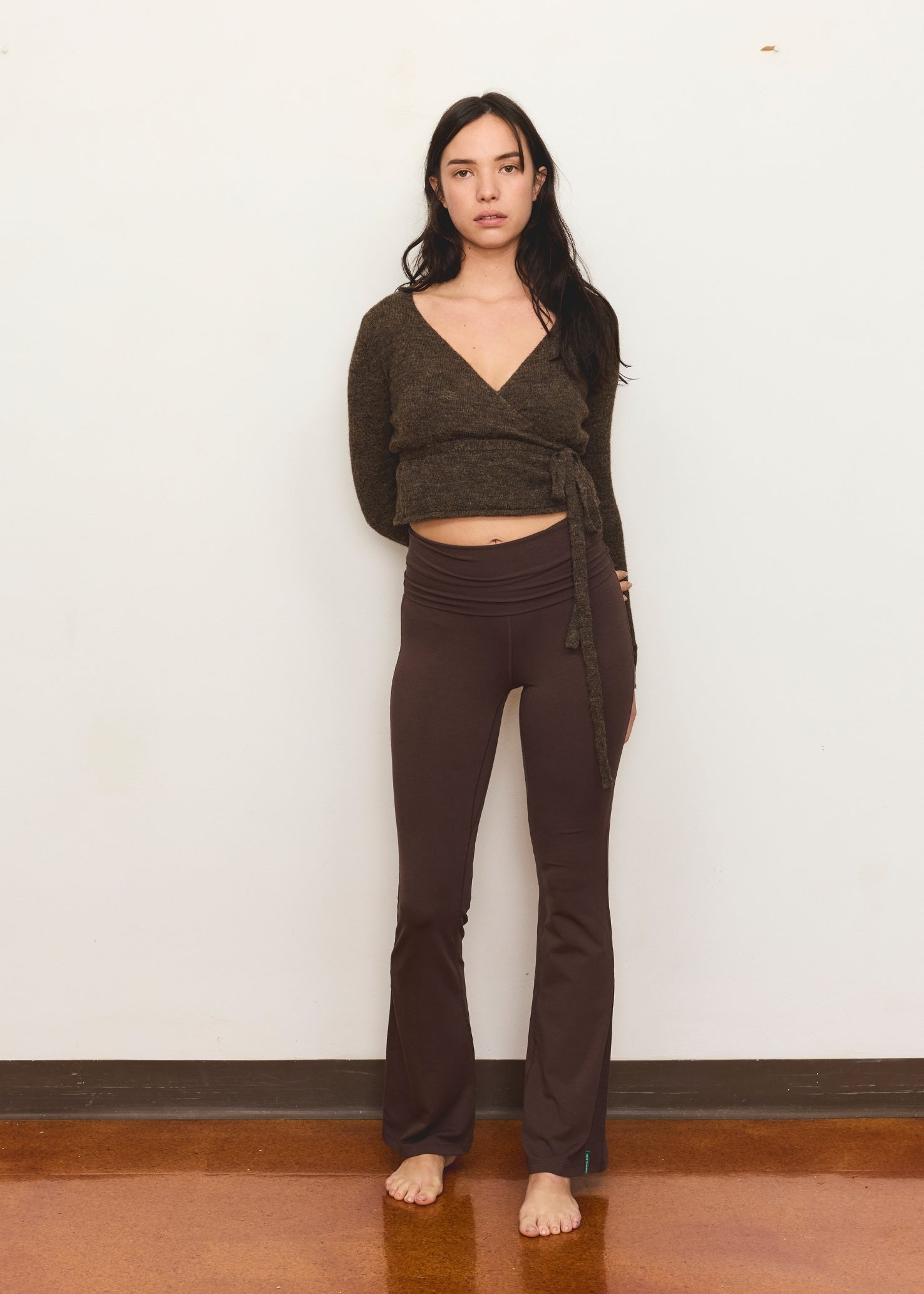 Bootleg Flare Pant - Dark Brown