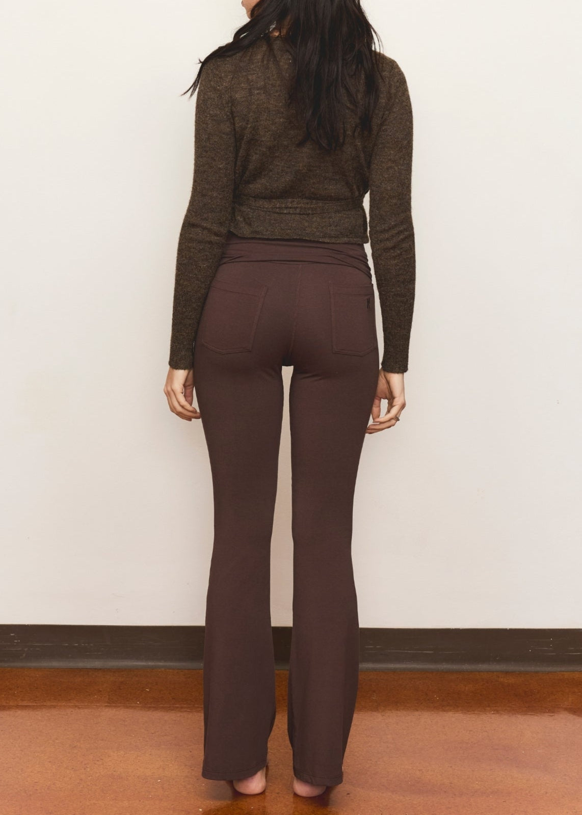 Bootleg Flare Pant - Dark Brown