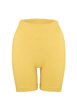 Active Shorts - Ribbed Midi Short - Lemon Peel