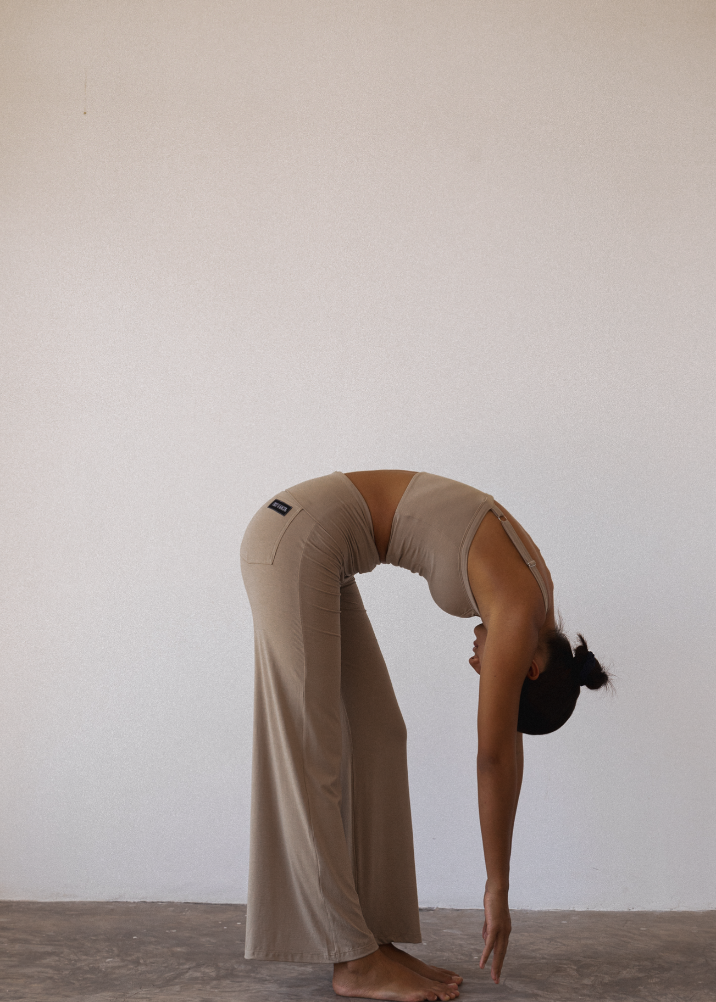 Full Length Yin Flare - Taupe - Viscose/Spandex