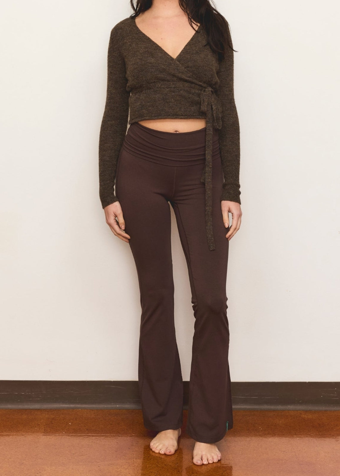 Bootleg Flare Pant - Dark Brown