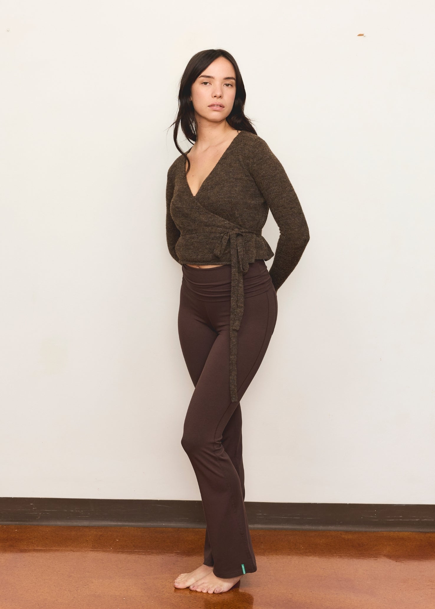 Bootleg Flare Pant - Dark Brown